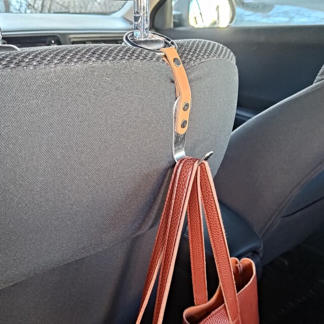Car Headrest Hooks Premium Leather Stainless Steel Hook Hanger Purse Car Seat Head Rest Storage Organizer Handbag Bag Back Seat Car Hook Etsy