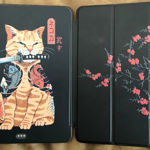 Anime Cat 10.9 iPad Pro 10.5 Case Samurai Kitty iPad Air 4 3 Case