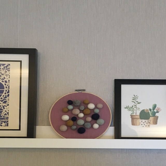 modern felt ball decor for your little ones and by mybearandbird