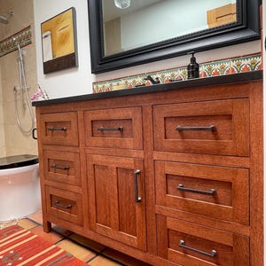 Custom White Oak Vanity (Made to order)