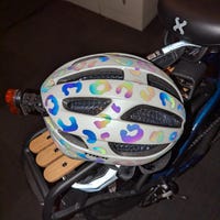 208 Pcs Black Reflective Hexagon Bike Stickers - Vinyl Decals For Bicycle, Helmet, Scooter Safety
