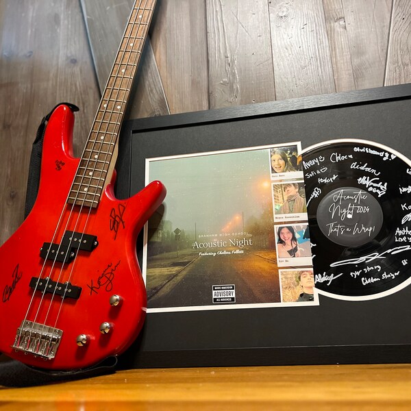 Signature Vinyl Record Sticker for Wedding Guest Book | Personalized ...
