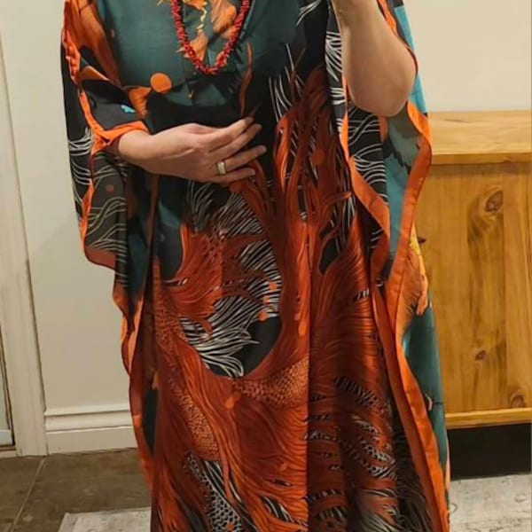 Women's gulf Caftan V-neck