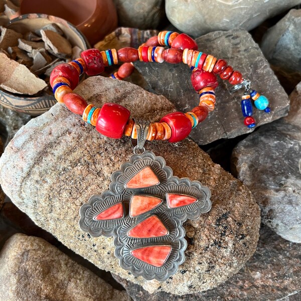 Spiny Oyster & Abalone Shell Beads - Native American Style (handcrafted ...