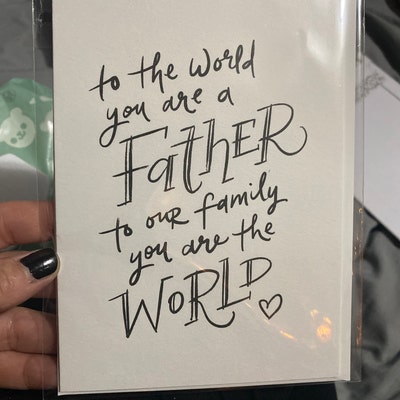 Fathers Day Card From Wife Daughter Son / First Time Dad - Etsy