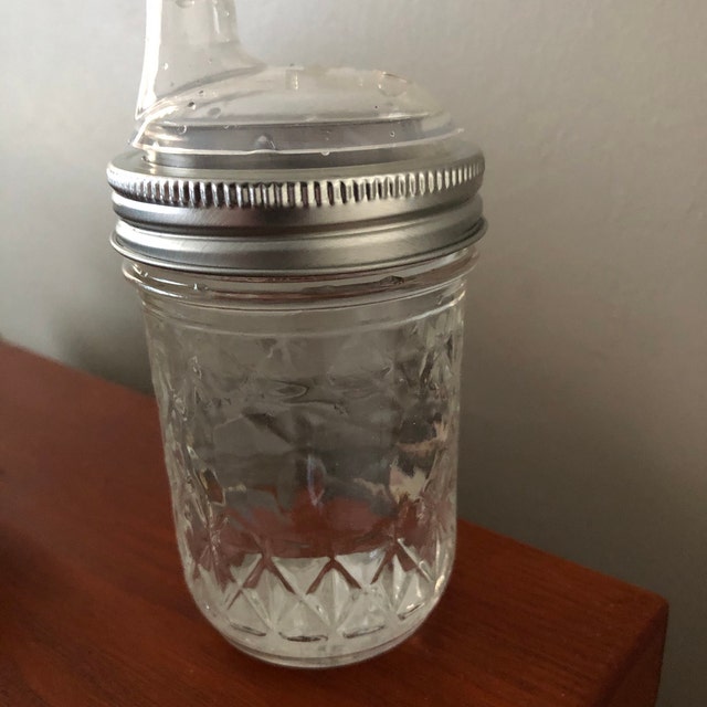 Mason Jar Sippy Cup  Glass Sippy Cup for Toddlers - JarJackets