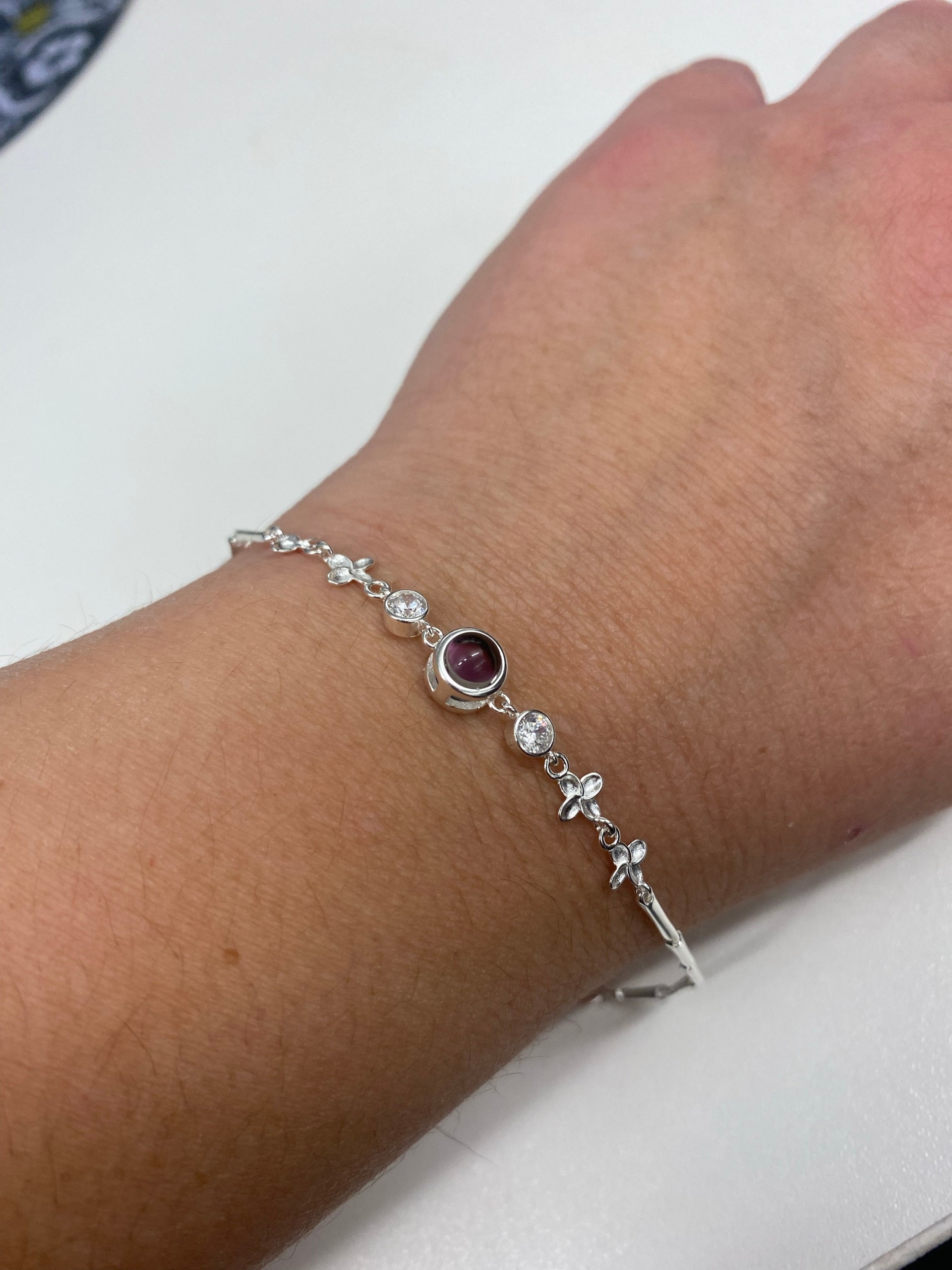 Custom Photo Projection Bracelet,Personalized Photo Bracelet, Couple Bracelets,Custom Memorial Picture Jewelry,Best Friend Gift,Gift for Her