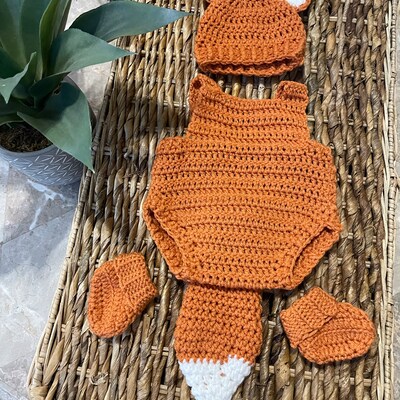Woodland Animals Footed Romper Baby Bundle