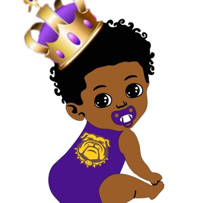 Black Baby Boy Waving SVG Cut File & PNG African American Baby Boy SVG ...