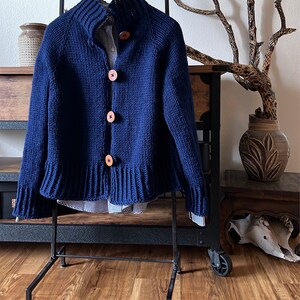 ジャケット・アウター (mayu) Moxie Sweater Combo Frinda Moxie Jacket Knitting Pattern - Etsy