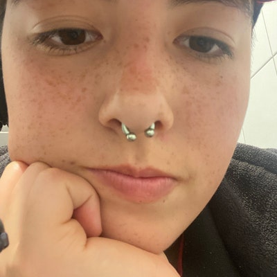 ARCTIC BLUE Triple Stack Fan Hinged Segment Ring Clicker - Etsy