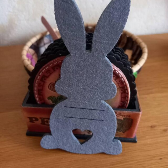 Osterfreude – Confezione Regalo Pasquale Per Soldi Con Provetta, Biglietto Legno Coniglio E Corda Iuta - 3