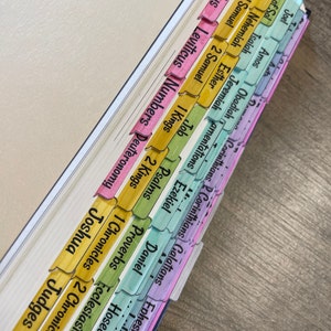 Blank DIY Bible Tabs Printable Blank Bible Tabs Double Sided Bible Tabs ...