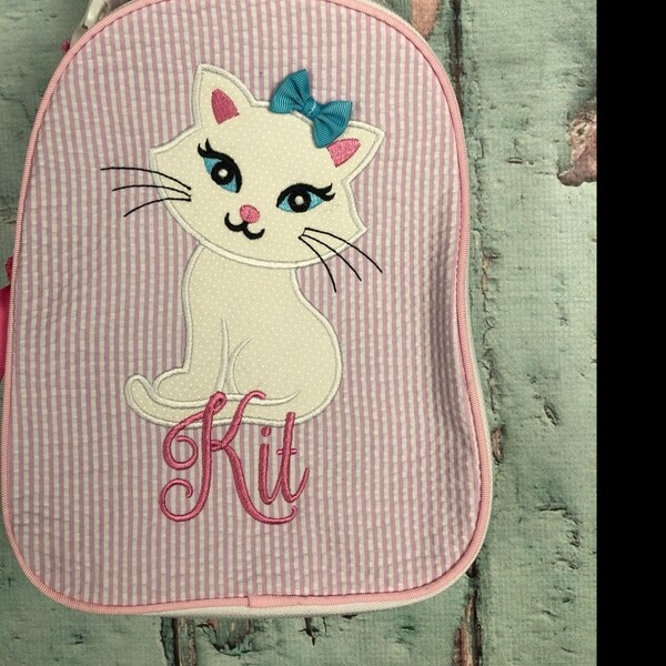 Instant Download Cute Cat Applique Machine Embroidery Design NO:2181 - Etsy
