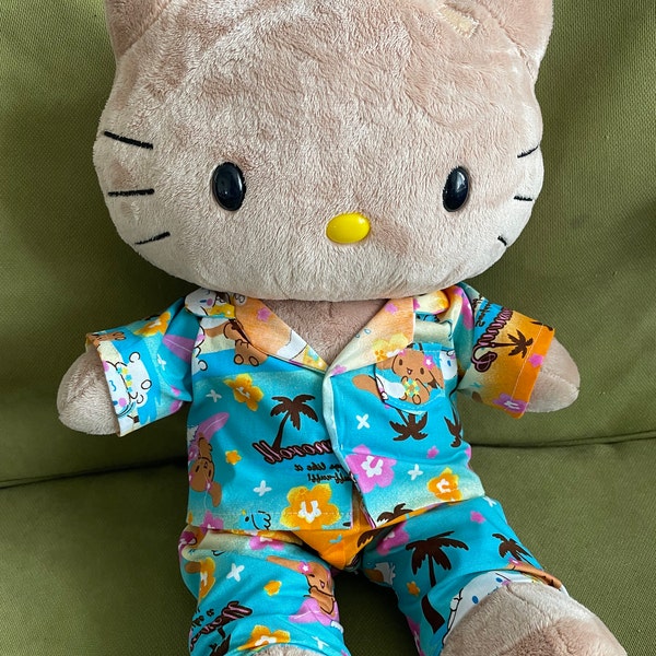 PYJAMAS / PAJAMAS Pjs PDF Pattern for Teddy Bear. Fits 15-18 Inch Bears ...