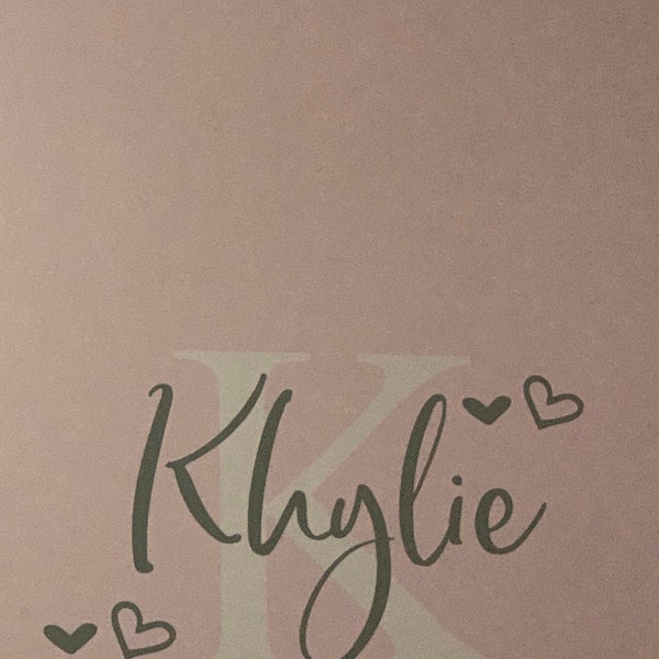 Girls Name Wall Decal- Girls Name Nursery Decal- Girls Name Vinyl Decal ...