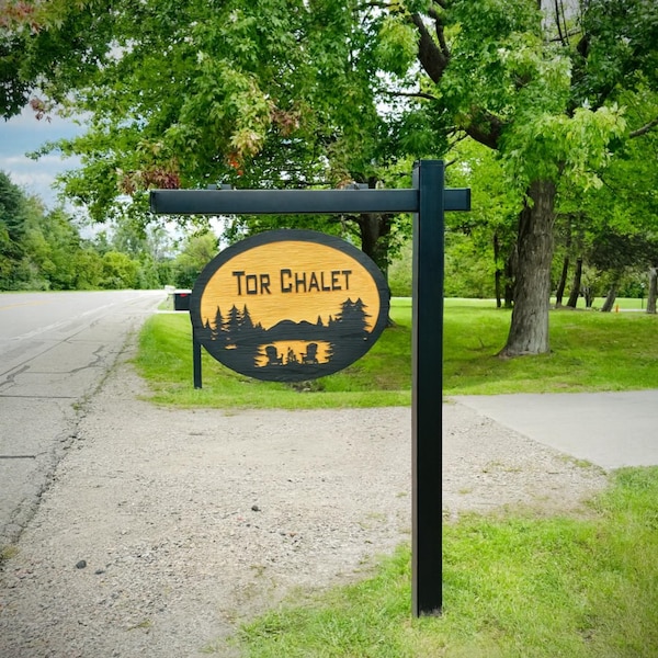 Double Sided or Single Sided Carved Wood Address Sign - Etsy