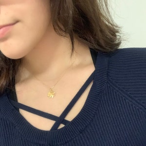 Customer photo, Spider Web Necklace