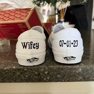 Vans Wedding Iron on Decals. Customize VANS Shoes. DIY W Wedding