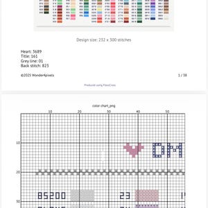 DMC Embroidery Floss Color Chart by Number Code Cross Stitch Pattern ...