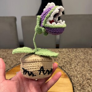 Crochet Venus Flytrap Plant Plush – Handmade Amigurumi Carnivorous