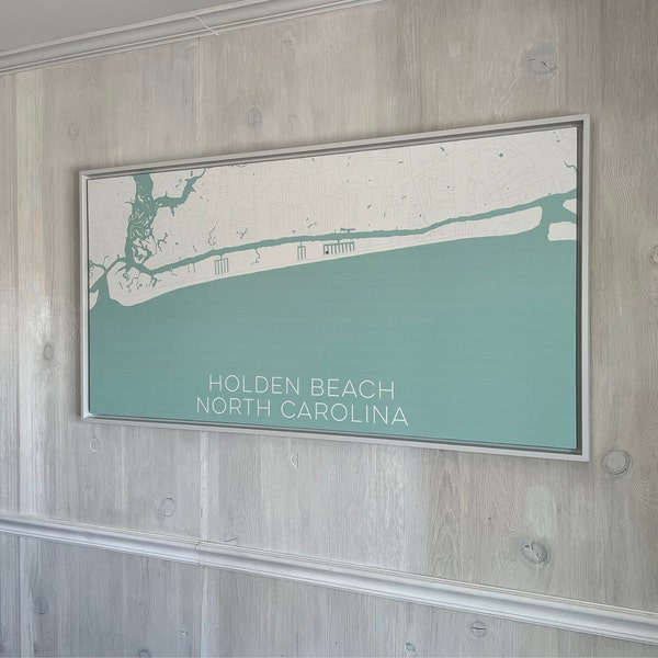 Ocean Isle Beach North Carolina Map Immediate Digital Download Etsy