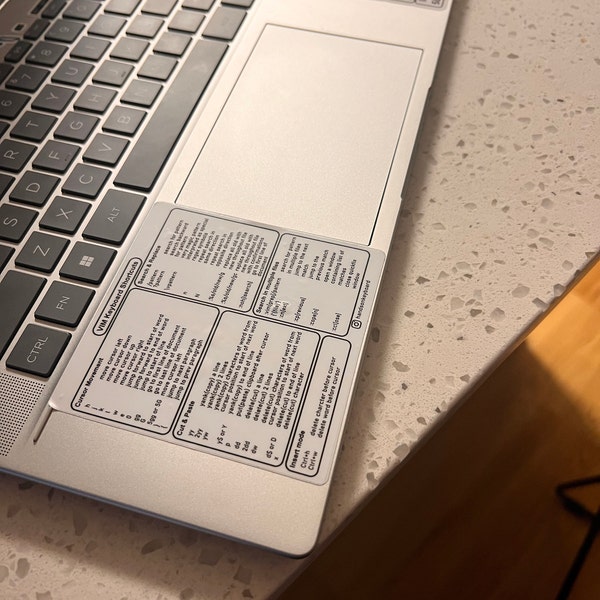 Vim linux keyboard shortcuts mouse pad quick reference guide vim
