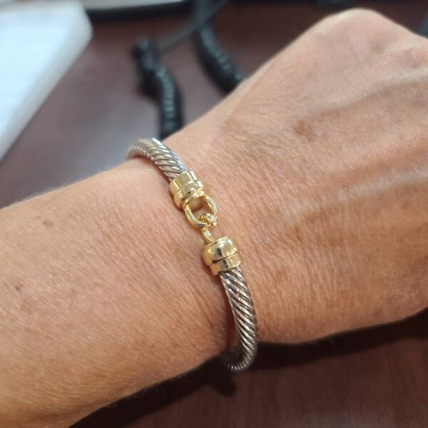 Pebble Link Two Tone Bracelet main image 1