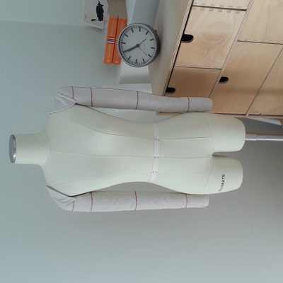 Half Scale Dress Form for Sewing, Size 4 Mini Tailor Female Half Body ...