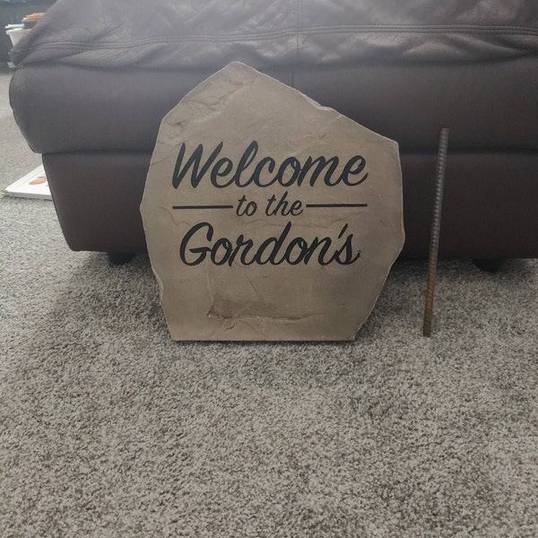 Personalized Welcome Name Rock - Engraved Stone - Personalized ...