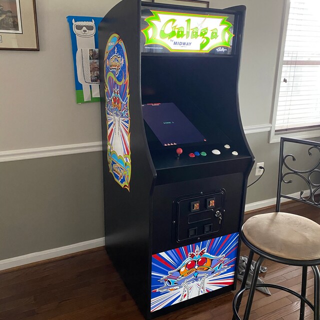 GALAGA Arcade Cabnet Graphcs for Reproducton Marquee Bezel CPO Sde