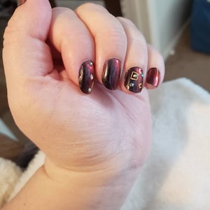 Eclipse Vernis A Ongles Ultra Chrome Noir A Rouge Etsy France