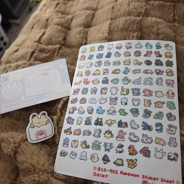 Poké Gen 8 810-905 Vinyl Sticker Sheet | 117 Mini Stickers