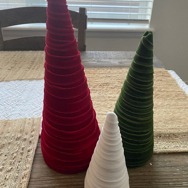 Velvet Trees Create Your Own Set of 3, Valentine's Trending Colors ...