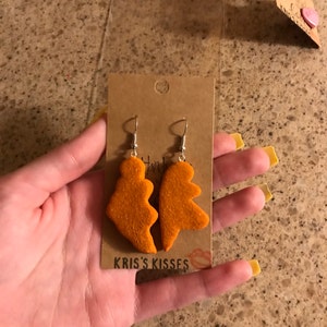 dino nugget earrings