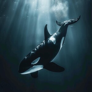 Orca Whale Wall Art, Printable Wall Art, Ocean Picture Orca Whale