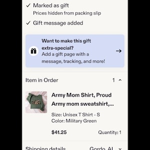 Mary added a photo of their purchase