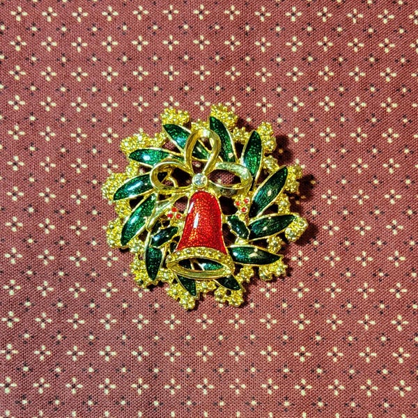 Broche Fantaisie En Forme De Fleur Avec Pierre Centrale Dorée - Modèle 113-5/A2-29, Occasion