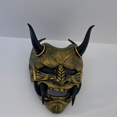 Samurai Assassin Demon Oni BB Gun Airsoft Mask, Halloween Costume ...