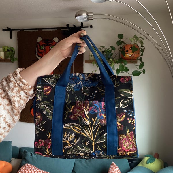 Zippered Tote Bag PDF Sewing Pattern by Elfie Sew - Etsy