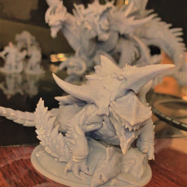 Dragon Turtle - Kaiju - Miniature - Fantasy - D&D - Pathfinder