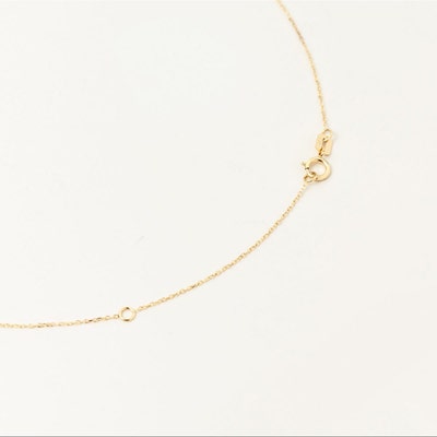 14K Solid Gold Chain Necklace Layering Necklace Box Chain, Rope Chain ...