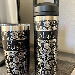 CBK Custom Laser Engraved 26oz YETI Water Bottle with Straw Cap – Curated  by Kayla