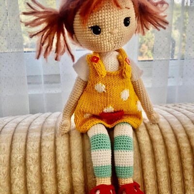 Кукла клубника крючком кукла амигуруми кукла ручной работы - Etsy