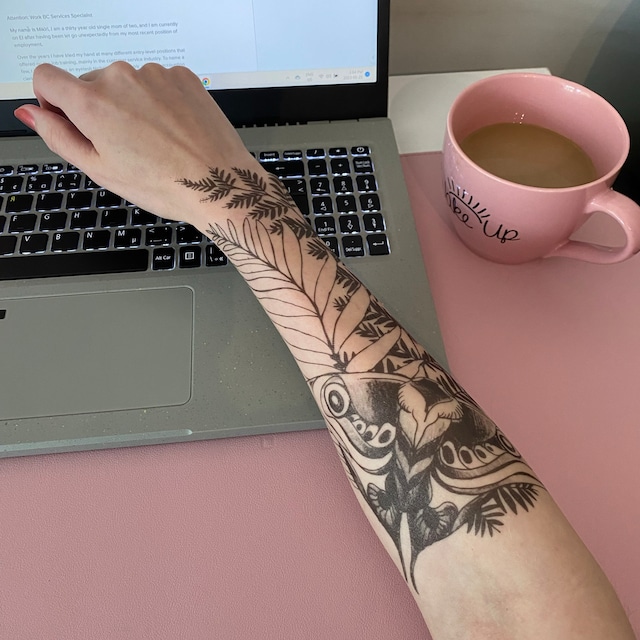 Ellie / Temporary Tattoo / Realistic / Forearm Tattoo / -  Singapore