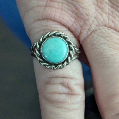 • GUARDIAN • turquoise, white buffalo + silver ring