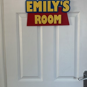 Toy Story Style Wooden Name Door / Wall Plaque / Sign - Etsy