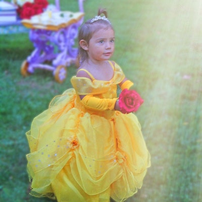 Princess Belle Dress for Birthday Costume or Photo Shoot Belle - Etsy