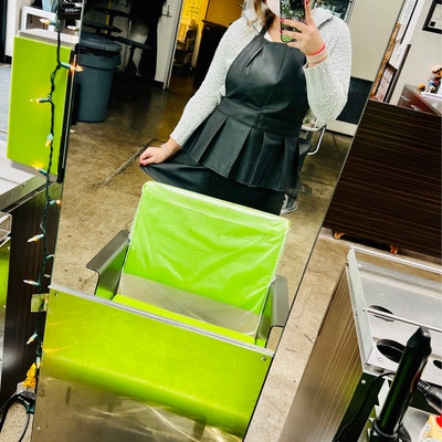 Friseurschürze Wasserdicht – Kurzer Umhang Mit Klettverschluss, Für Haarfärben & Make-up