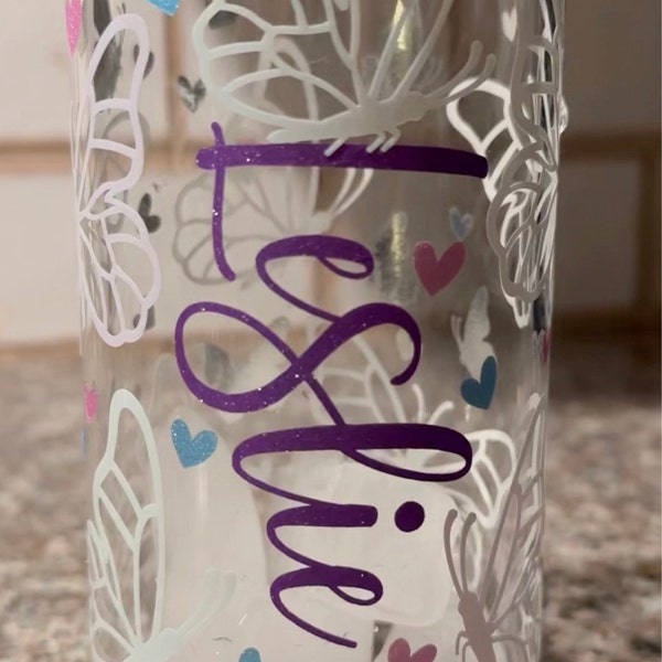 20oz Butterfly Libbey Glass Can Svg, Glass Can Full Wrap Svg ...